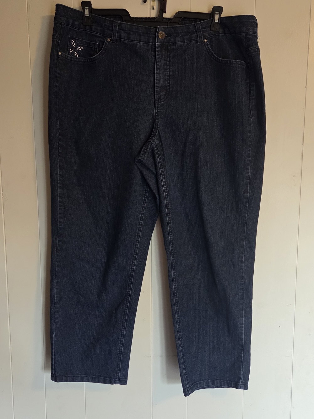 Just My Size Dark Blue Straight-Leg Women's Jeans 22W Short